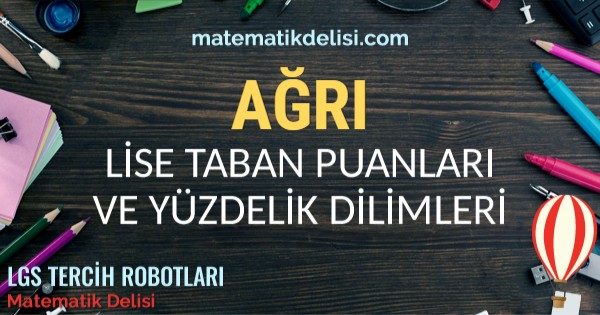 Ağrı Lise Taban Puanları ve Yüzdelik Dilimleri 2024