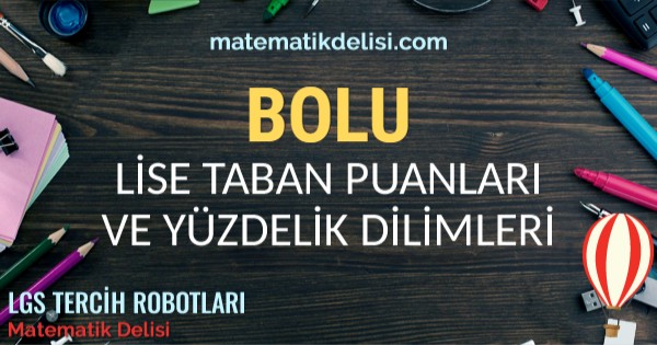 Bolu Lise Taban Puanları ve Yüzdelik Dilimleri 2024