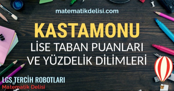 Kastamonu Lise Taban Puanları ve Yüzdelik Dilimleri 2024