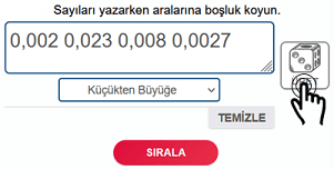 Üret butonu