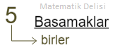 1 basamaklı sayıların basamakları örnek 1