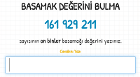 Basamak Değerini Bulma Oyunu