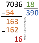 3 veya 4 basamaklı bölü 2 basamaklı bölme örnekleri 34