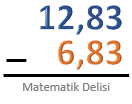 Ondalık Gösterim Çıkarma Alıştırmaları 8