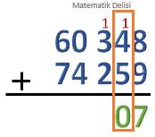 Eldeli Toplama İşlemi Kural 2