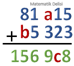 Toplama İşlemi Verilmeyen Rakam Alıştırma 1