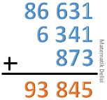 3'lü, 4'lü ve 5'li toplama örnekleri 1