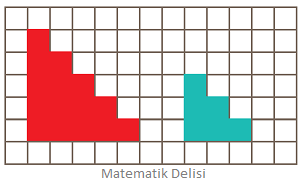 Kırmızı-mavi şekil çevre