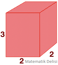 Dikdörtgen prizmanın alanı test-c