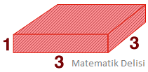 Dikdörtgen prizmanın alanı test-d