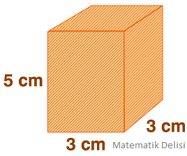 Dikdörtgen prizmanın alanı test