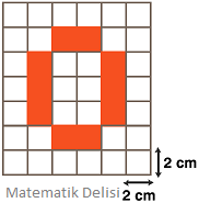 Kareli kağıtta o harfinin alanı