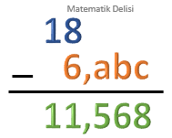 Ondalık gösterim toplama ve çıkarma test 14