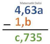 Ondalık gösterim toplama ve çıkarma test 20