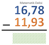 Ondalık gösterim toplama ve çıkarma test 24