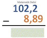 Ondalık gösterim toplama ve çıkarma test 25