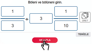 Hesapla Butonu Bölme