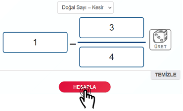 Hesapla Butonu Çıkar