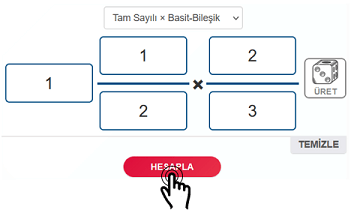 Hesapla Butonu Çarpma