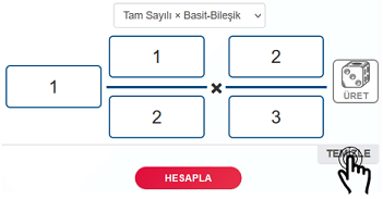 Temizle butonu Çarpma