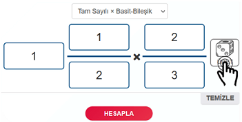 Üret butonu Çarpma