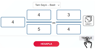 Temizle butonu Çıkar