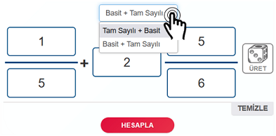 Girişi Seçme Çarpma