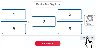 Temizle butonu Toplama