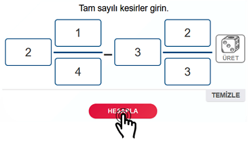 Hesapla Butonu Çıkar