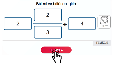 Hesapla Butonu Bölme