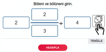 Üret butonu Bölme