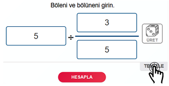 Temizle butonu Bölme