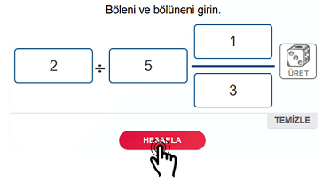 Hesapla Butonu Bölme