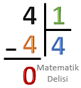 4 bölü 1
