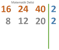 Üç sayılı EBOB örneği