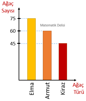 Daire grafiğini sütun grafiğine dönüştürme