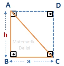 Dik üçgeni dikdörtgene tamamlama